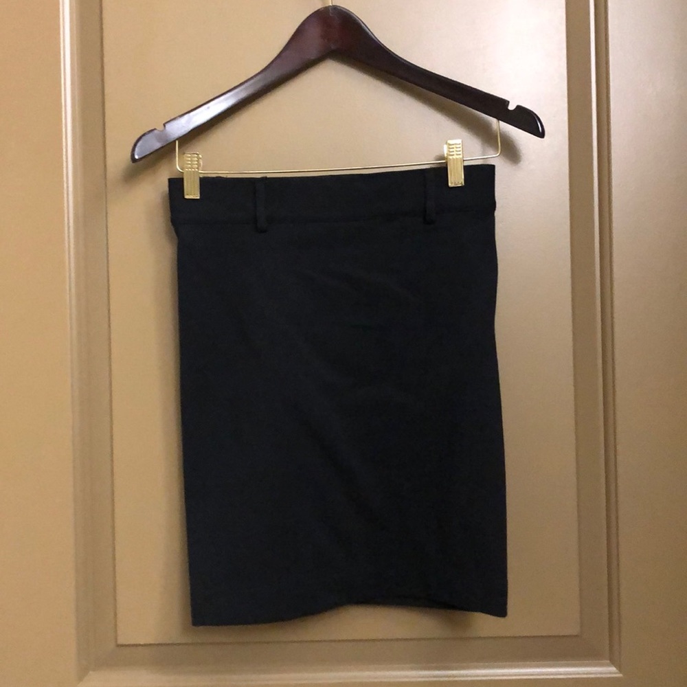 Black mini skirt